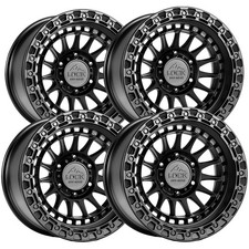 Set Of 4 Lock Off-road Mojave 17x9 8x170 1mm Matte Black Wheels Rims 17 Inch