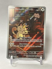 Team Rocket's Meowth Illustration Rare SV10: Destined Rivals 203/182 NM
