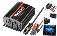 500W Power Inverter/Car Inverter DC 12V to AC 110V Dual AC Charging 500W-MSW