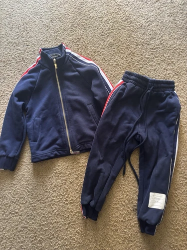 THOM BROWNE FELPA CON CAPPUCCIO E PANTALONI TAGLIA 100