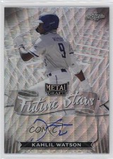 2021 Leaf Metal Draft Future Stars Silver Wave Kahlil Watson #FS-KW1 Auto uk2