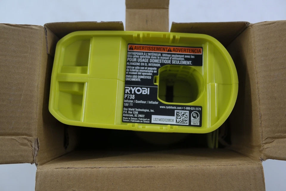 Soplador inflador eléctrico Ryobi P738 18V (solo herramienta) ¡NUEVO!!! Foto 4 de 4