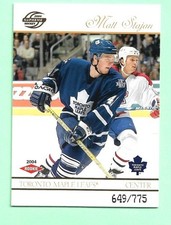 (1) MATT STAJAN 2003-04 SUPREME # 129 LEAFS ROOKIE / 775 CARD (N0767). rookie card picture