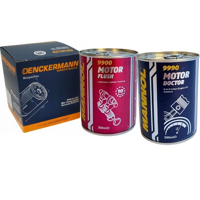 DENCKERMANN A210035 Ölfilter MANNOL Spülung + Additiv Öl für LT 28-35 I CH