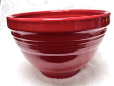 Fiestaware Red Scarlet Bakers Prep Bowl 6 1/4" x 4 3/4 Inch Excellent Shape HTF