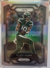 🏈2023 prizm ALLEN LAZARD (silver prizm) football card #229🏈 *Jets* *Packers*