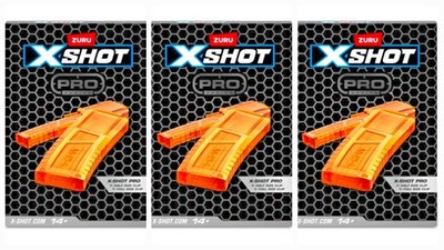 X-Shot Skins Pro 3pk: Twin Clip Pack, Outdoor Blaster by ZURU