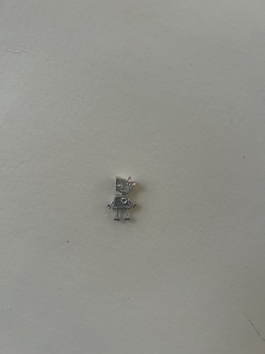 Little Girl Silver Charm With Pink Bow For That Little Girl