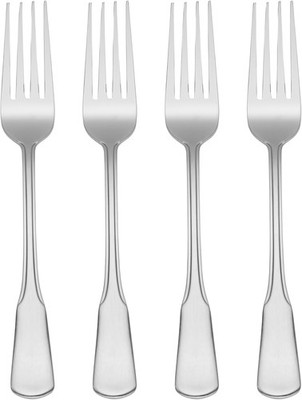 Oneida Flatware Colonial Boston Dinner Forks, Set of 4,Silver