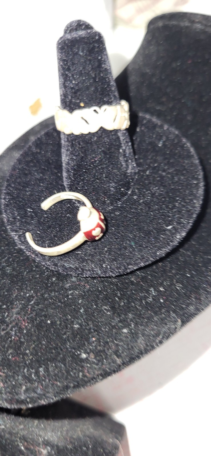 Real 925 Silver Adjustable Toe Ring 2pc  BUTTERFL… - image 7