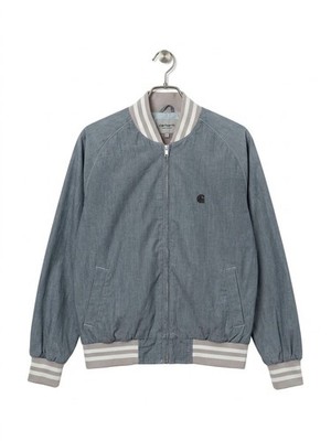 Chaqueta Carhartt azul grisáceo estilo bomber