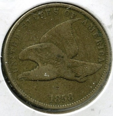 1858 Flying Eagle Cent Penny - Kleine Buchstaben - Q324