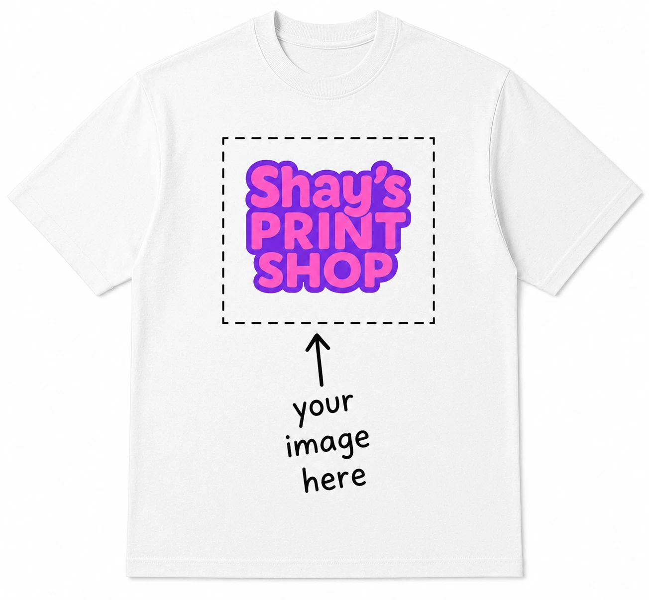 Custom T-Shirt Black Gray White Customized Photo, Text, Logo DTF - Gildan shirt image 3