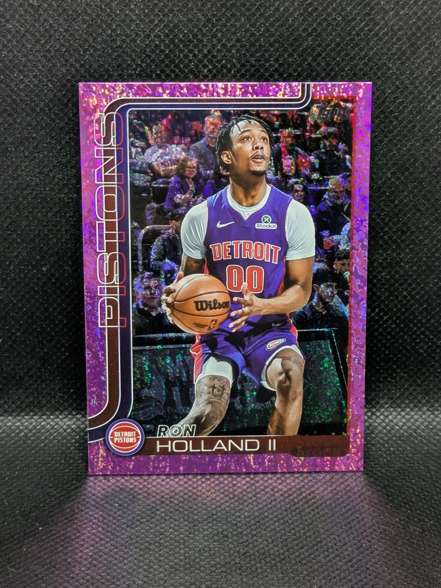 2025-26 Topps NBA Basketball Ron Holland II #42 Pink Sand Glitter