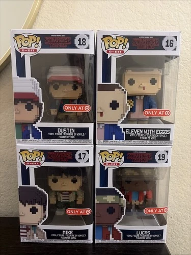 Funko Pop! 8-Bit: Stranger Things (Eleven, Mike, Dustin, Lucas) Target Excl.