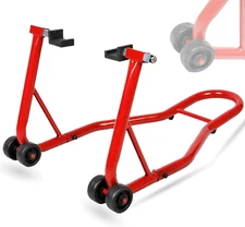 485Lbs Motorcycle Lift Bike Rear Wheel Lift Fork Spool Swingarm Stands Paddock S