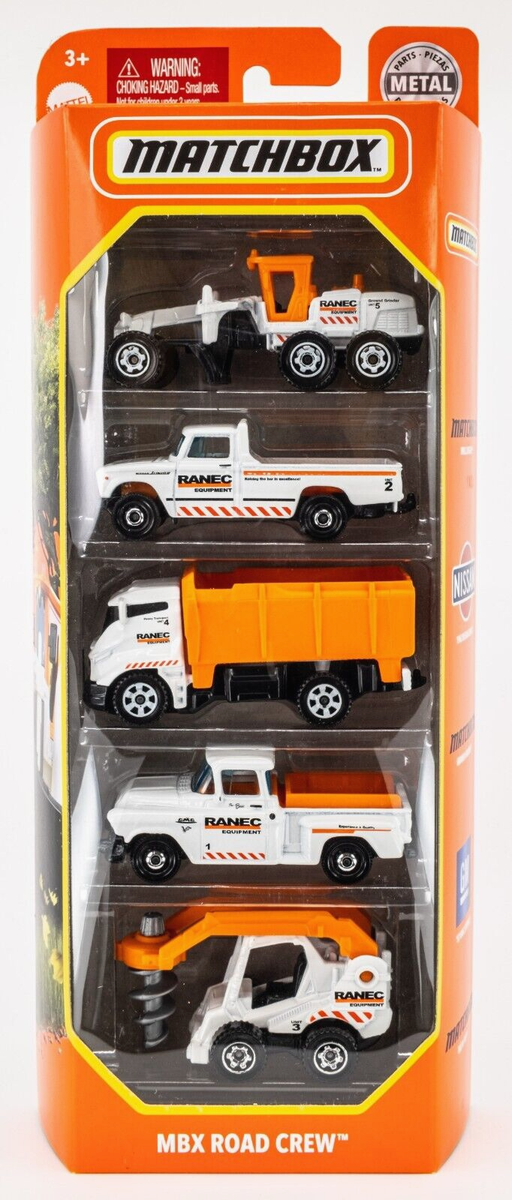2021 Matchbox MBX Road Crew 5-Pack | Nissan | GMC Stepside | RANEC