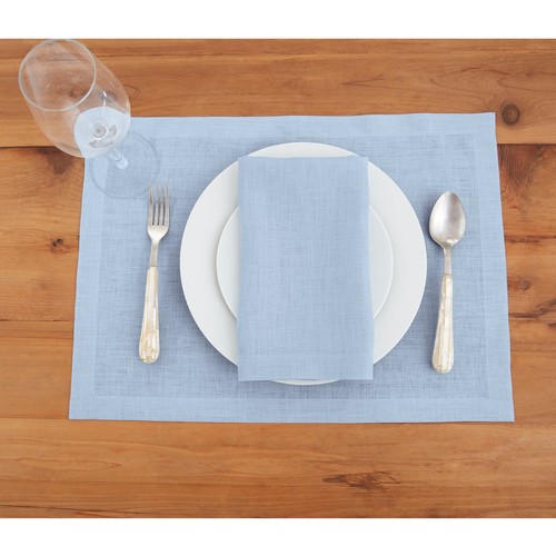 Solino Home Linen Dinner Napkins Square Set of 4 for Fall Solid, Fete 20x20 In - Picture 59 of 155