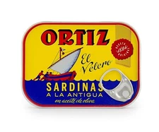 Ortiz Sardines A la Antiqua 'Old Style' in Olive Oil, Moist and Tender, 4.9oz