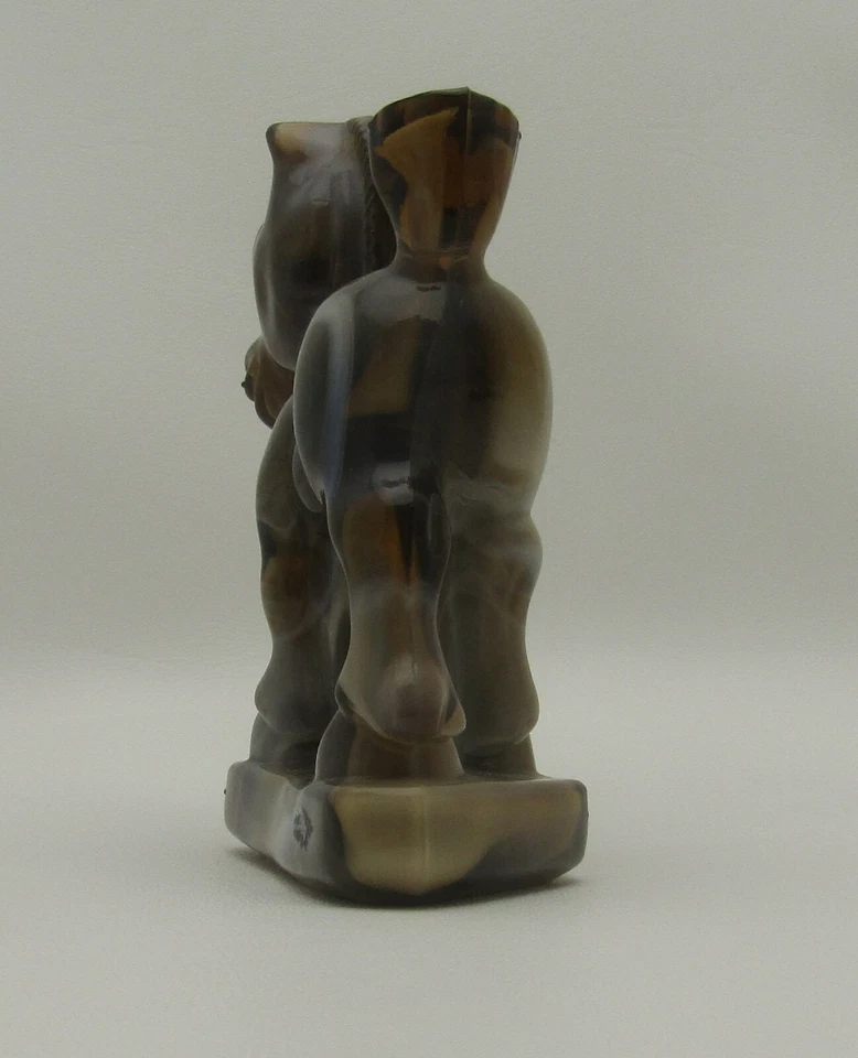 Figura Heisey Imperial Vidrio Caramelo Escoria Burro Demócrata AKA Wild Jack Foto 2 de 4