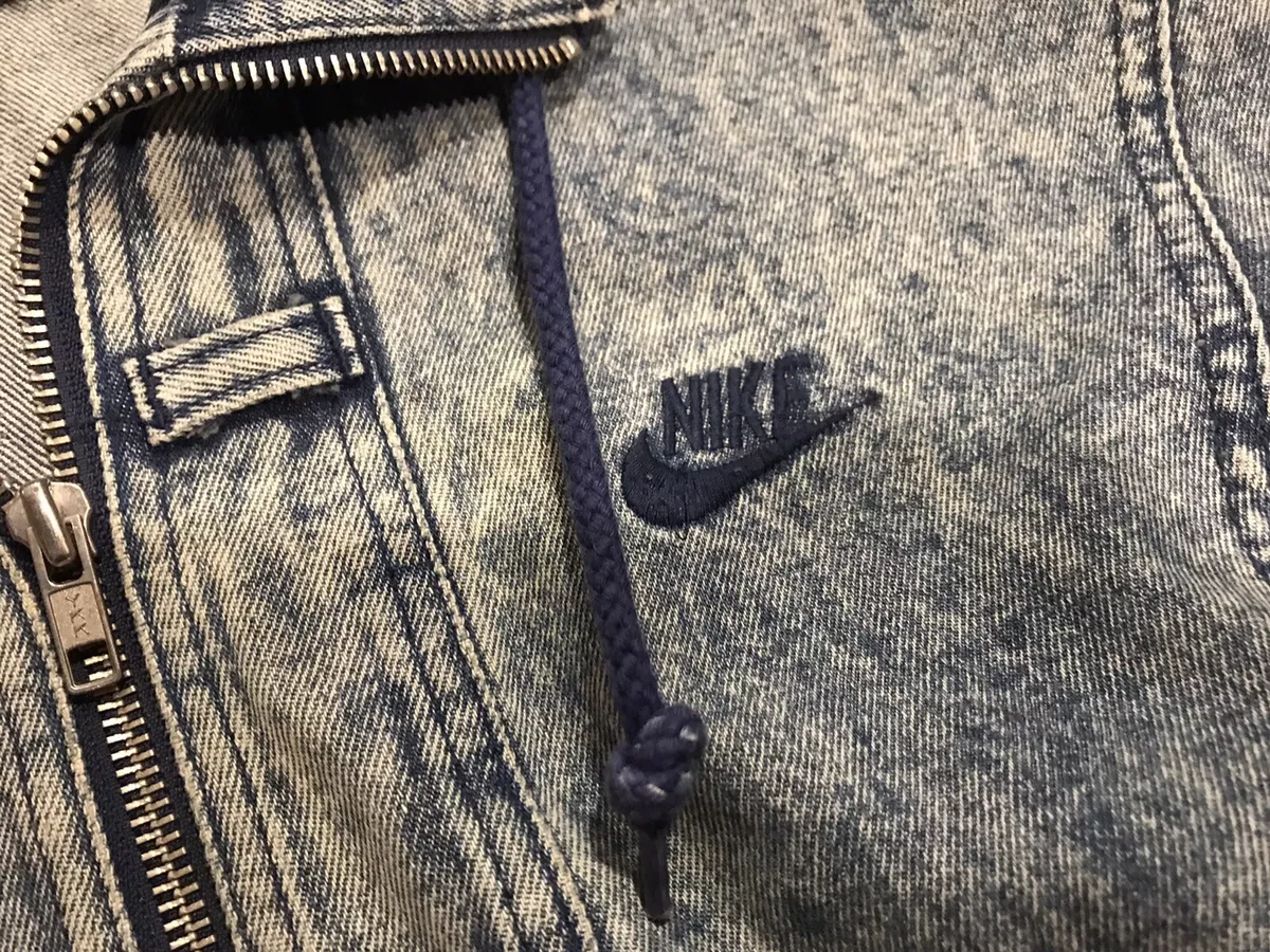 Vintage nike denim clearance jacket