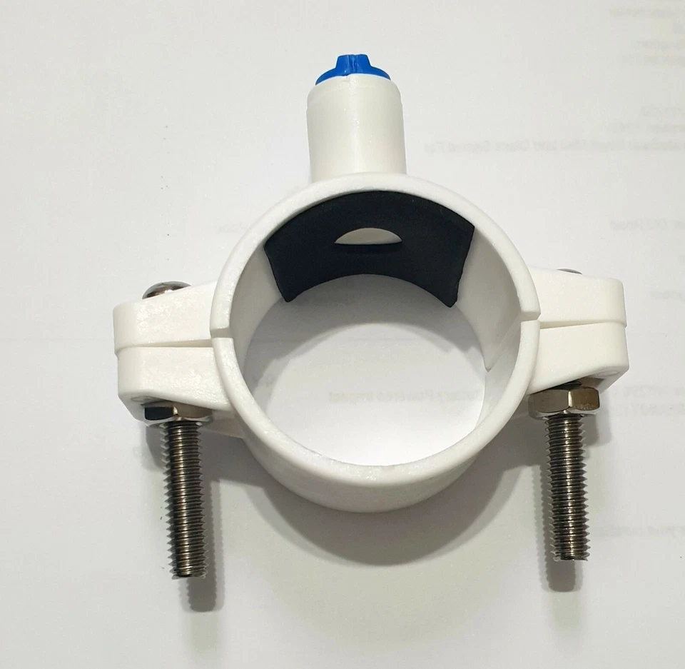 5 x Drain Saddle Valve 1/4" Quick Connect, RO Reverse Osmosis Water Filter Part - Image 2 of 4