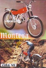 depliant, brochure MOTO MONTESA COTA 49-TRIAL EPOCA MOTOSPAGNOLE OFF ROAD