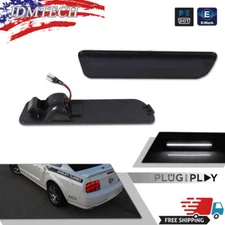 For 2005-2009 Ford Mustang Smoked Lens Rear Bumper Side Marker White LED Lights