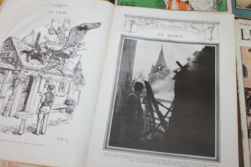 Lot von 6 Zeitschriften LE FLAMBEAU herausgegeben von le MATIN 1915 Nr. 1 2 3 6 7 9 - Bild 6 von 6