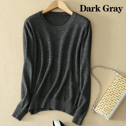 Damen Freizeit Herbst Oberteil Slim Strick Pullover Langarm Pulli - Bild 15 von 33