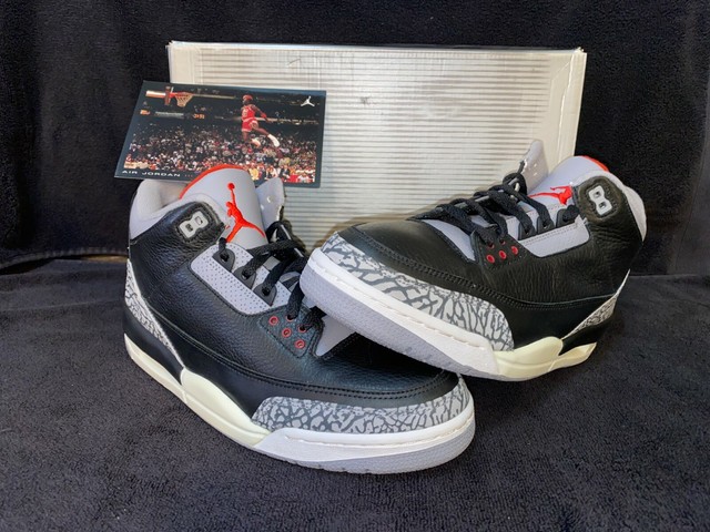 air jordan 3 black cement ebay