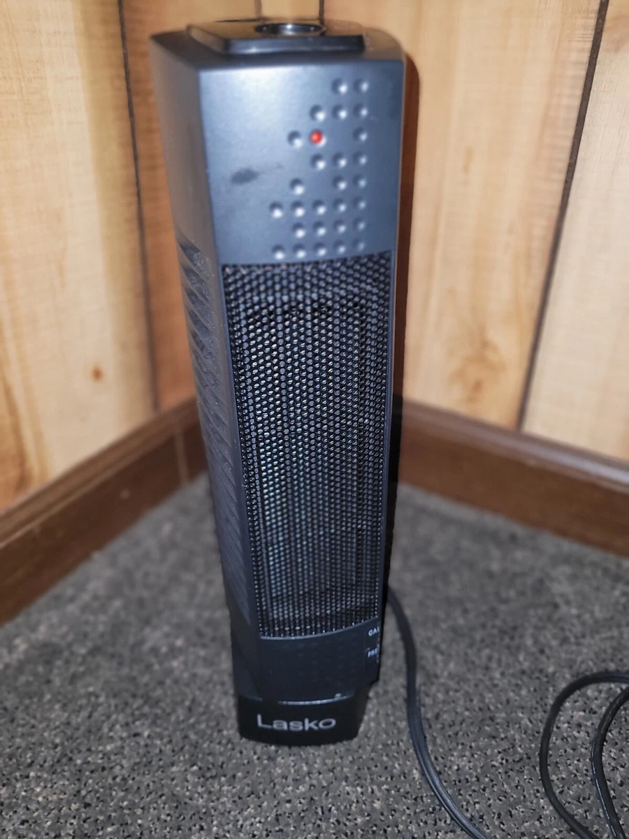 Lasko CT14107 1500W Ultra Slim Desktop Ceramic Tower Space Heater - Black  46013777645 | eBay