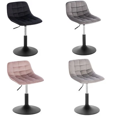 WOLTU 1x Barhocker Schminkhocker 360°drehbar höhenverstellbar Samt Polsterhocker - Bild 1 von 4