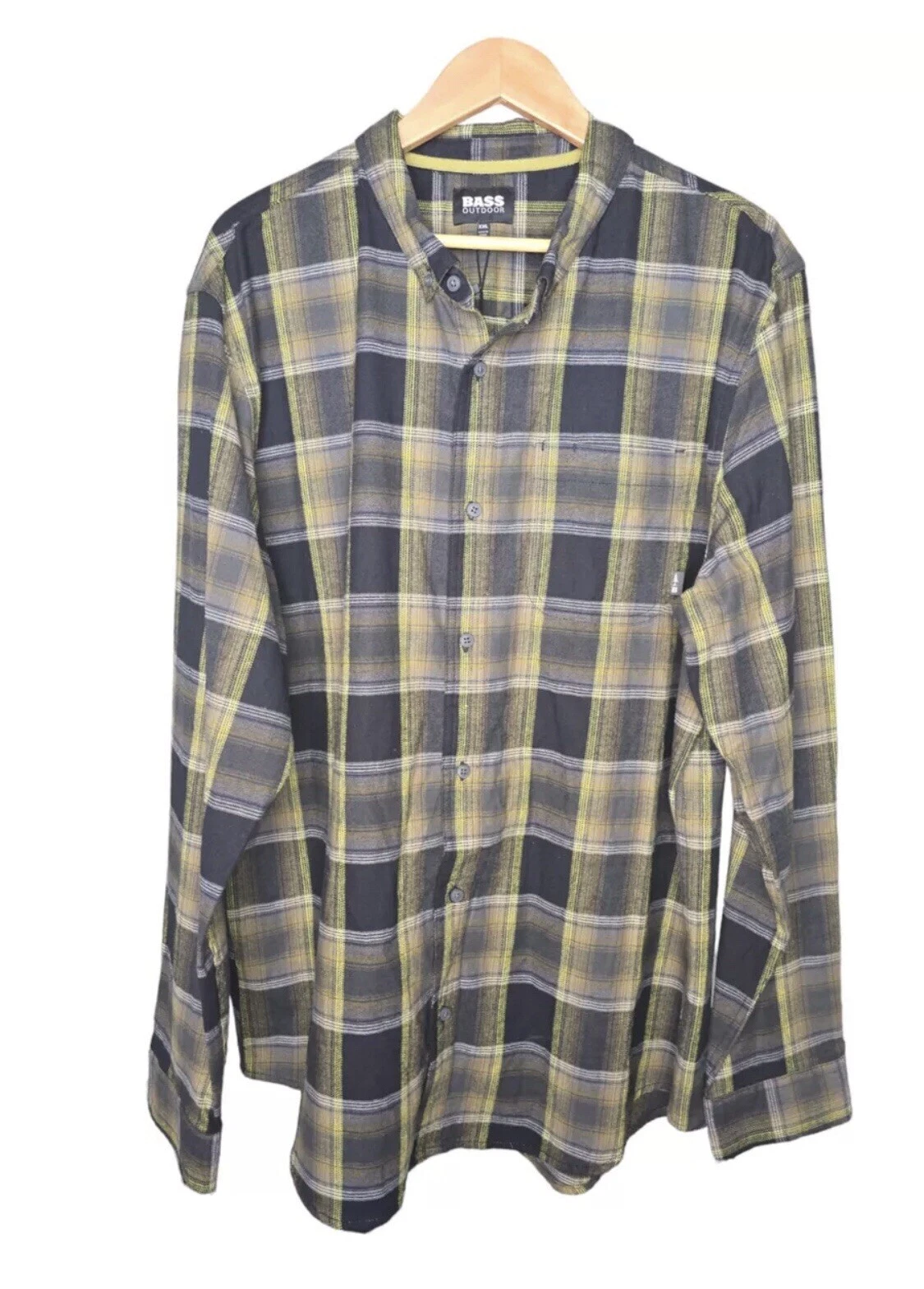 Men's XXL Bass Outdoor Plaid Button Up Shirt Long Sleeve Green & Gray NWT
Opens in a new window or t