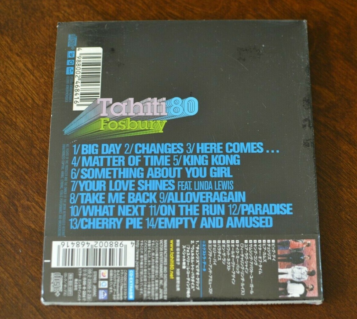 Fosbury By Tahiti 80 Cd Mar 05 Jvc Victor Bonus Trx Japan New Ebay