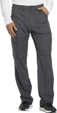 Dickies Dynamix Men Scrubs Pant Zip Fly Cargo DK110 M SHORT PEWTER