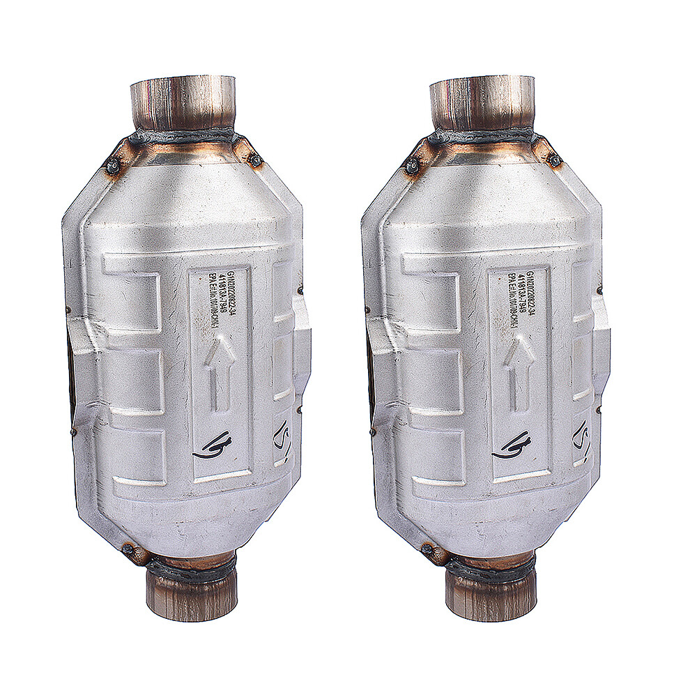 2x 2.5" Universal Catalytic Converter 83166 Fit for Chevrolet Silverado