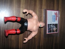 wrestling LJN George the Animal Steele w/ RARE Bio Card WCW WWE WWF JAKKS lot