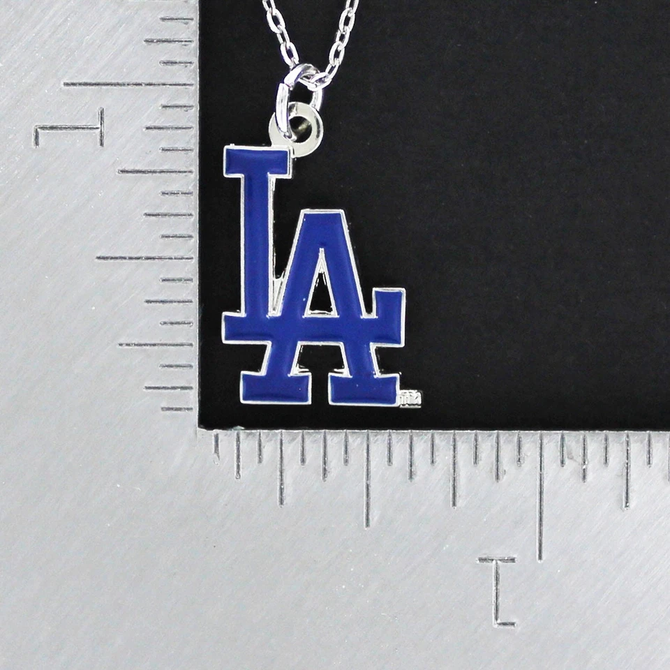 Collar LOS ANGELES DODGERS - Dije Esmalte Peltre LA Letters Pro Béisbol MLB  Foto 2 de 4
