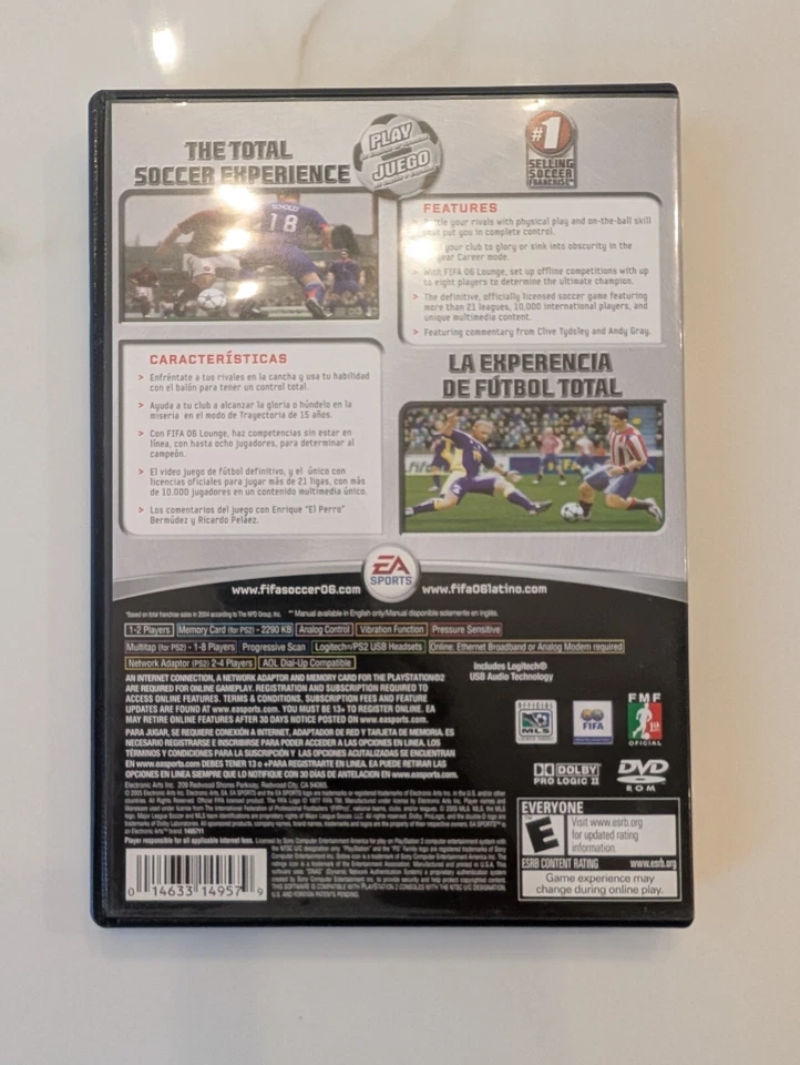 FIFA Soccer 06 (Sony PlayStation 2, 2005) PS2 - Image 4 of 4