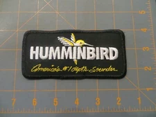 Vintage Humminbird Fishing Patch - 5 x 2 1/2 inch