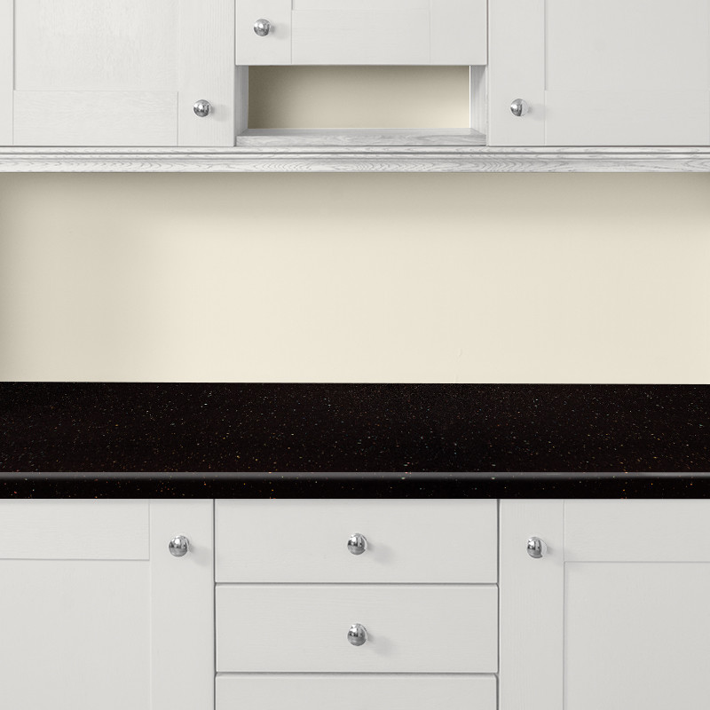 Black Sparkle Gloss Laminate Kitchen Worktop, 38mm Various sizes and
