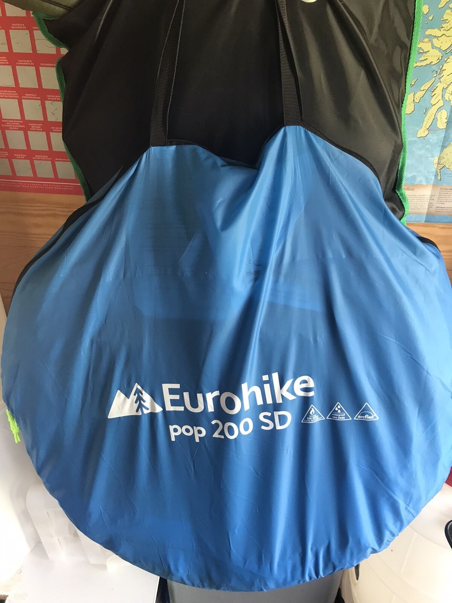 Eurohike Pop 200 SD Person Pop-Up Tent Blue UK