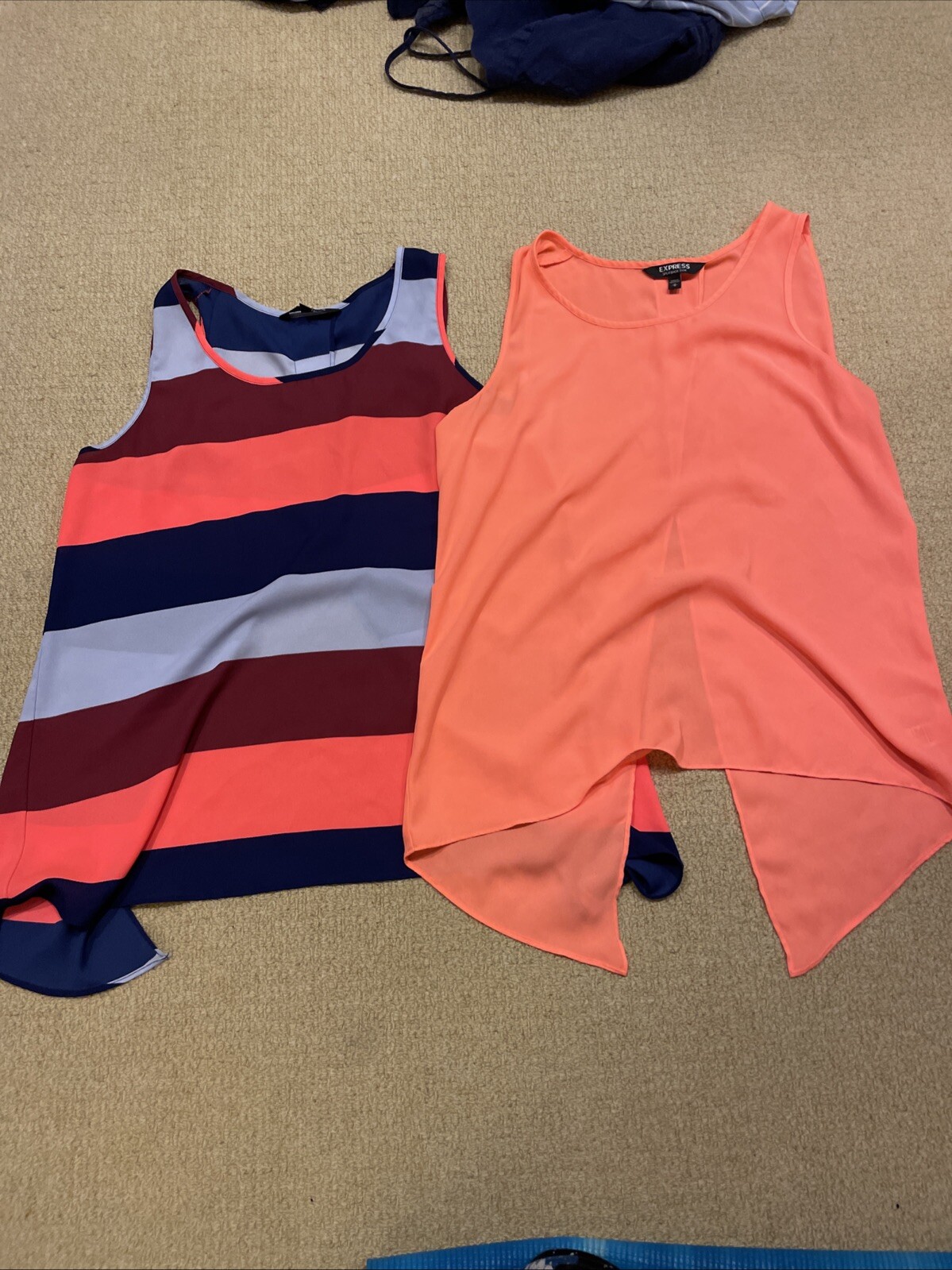 Two Medium Express Split-back Tanks Lightly Worn … - image 1
