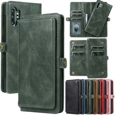 Removable Wallet Case Magnetic Flip Cover For Samsung S20 S21 S22 S23 S24 S25+