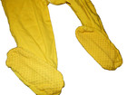 7H 2T The Children's Place SMILEY FACE Yellow Cotton Snug Footed Sleeper Pajamas — photo 3