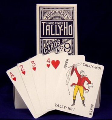 Tally-Ho No. 9 赤・青 トランプ 12個セット Tally Ho No.9 Fan Back Playing Cards 12 Deck Bundle (6 RED & 6