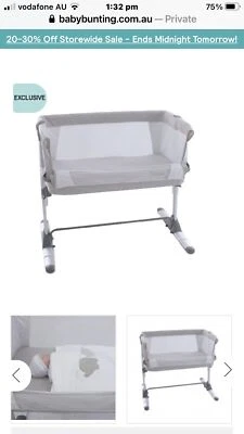 bubba blue co sleeper bassinet grey