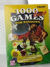 1000 Best Games For Windows 3.1 and '95 CD Rom Card Action Childrens New Sealed