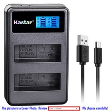 Kastar Battery LCD2 Charger for Nikon EN-EL14 Battery Nikon D5300 DSLR Camera